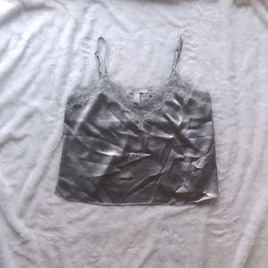 Forever 21 silver lace top